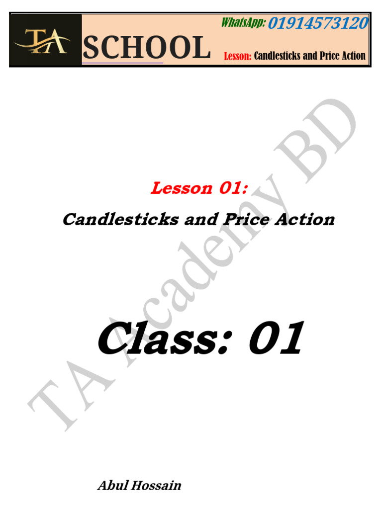 Candlestick Patterns and Price Action Guide | PDF | Candle | Financial ...