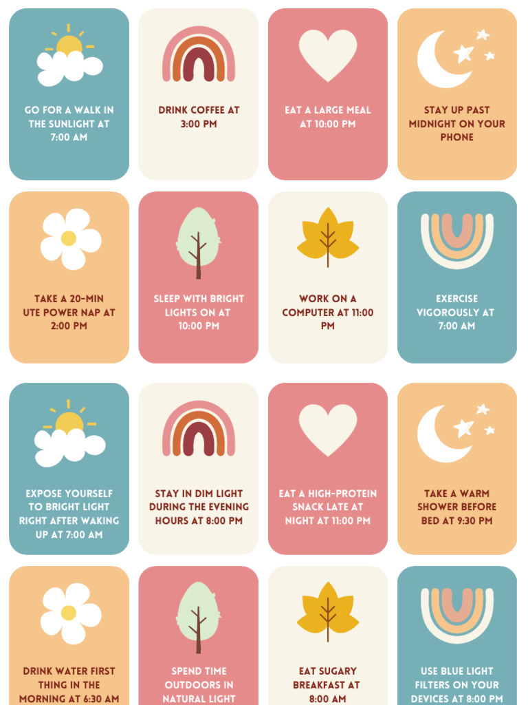 Daily Routine for Better Sleep and Energy | PDF