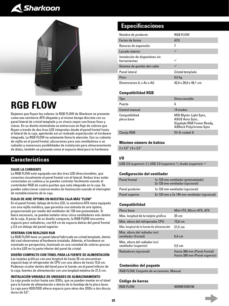 Ds RGB FLOW Es 05 | PDF | USB | Hardware de la computadora