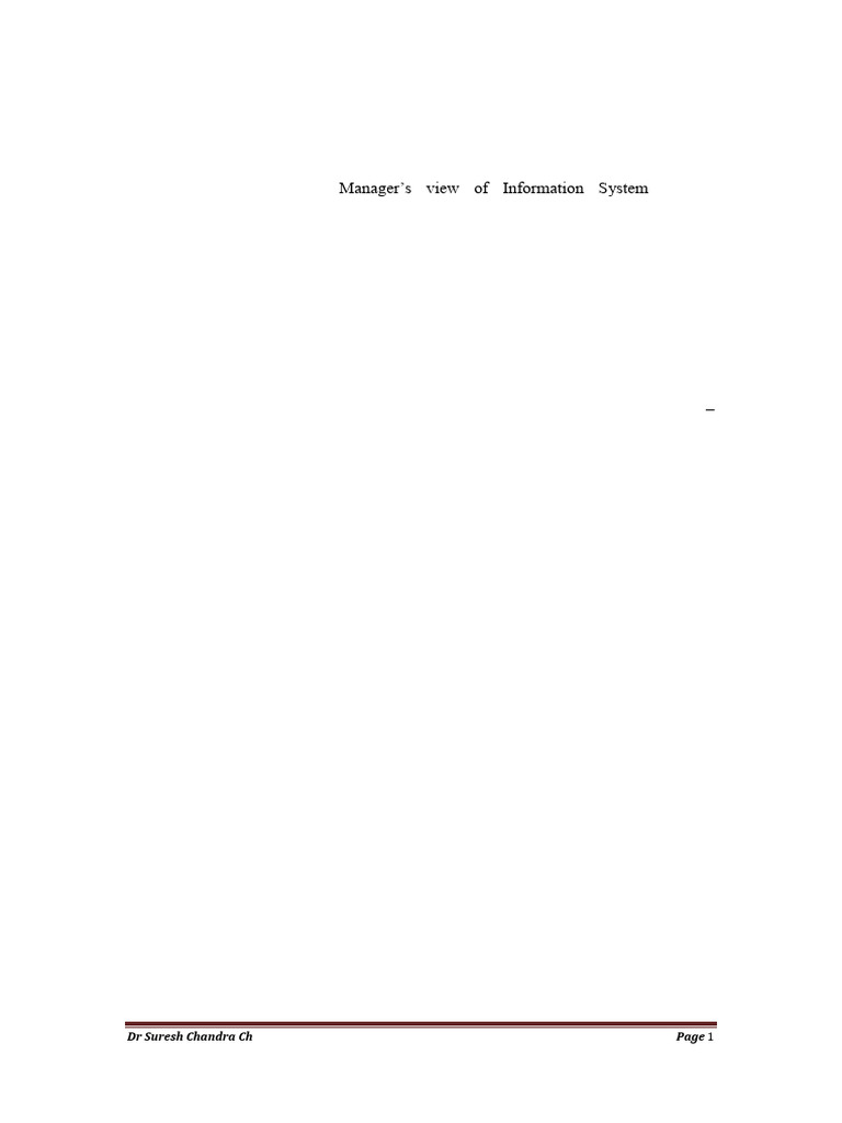 Overview of Management Information Systems | PDF | Strategic Management ...