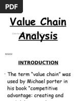 Value Chain Analysis