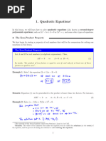 Null Factor Law in Quadratic Equations | PDF | Quadratic Equation ...