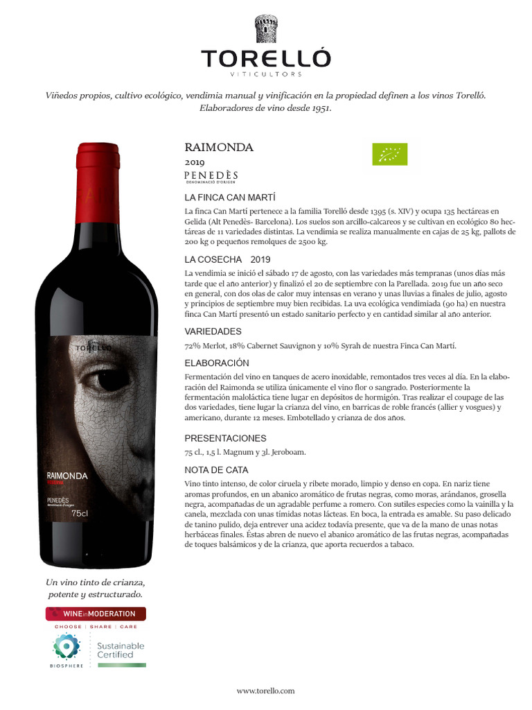 Raimonda 2019 ESP | PDF | Vino | Variedades de uva