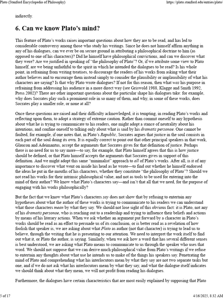 Understanding Plato's Dialogues | PDF | Socrates | Plato