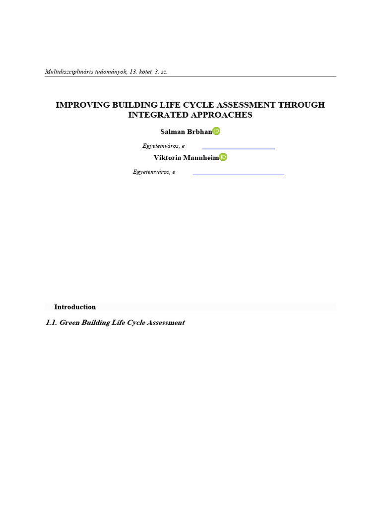 2347-Cikk PDF-11347-1-10-20231219 | PDF | Life Cycle Assessment | Green ...
