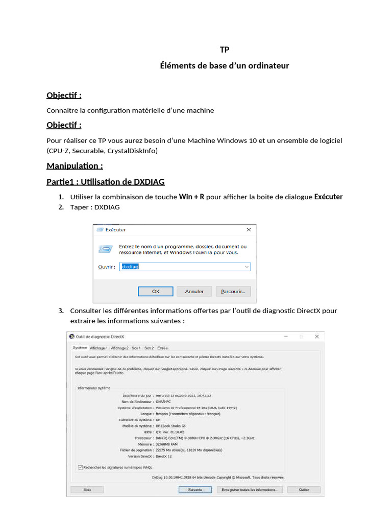 Configuration matérielle Dell E525W | PDF | Système d'exploitation ...