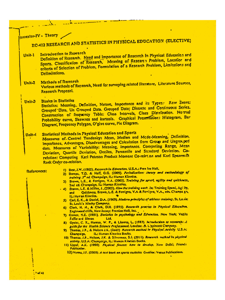 4th Sem Ec-412 Reserch Stastics-1 | PDF | Statistics | Descriptive ...