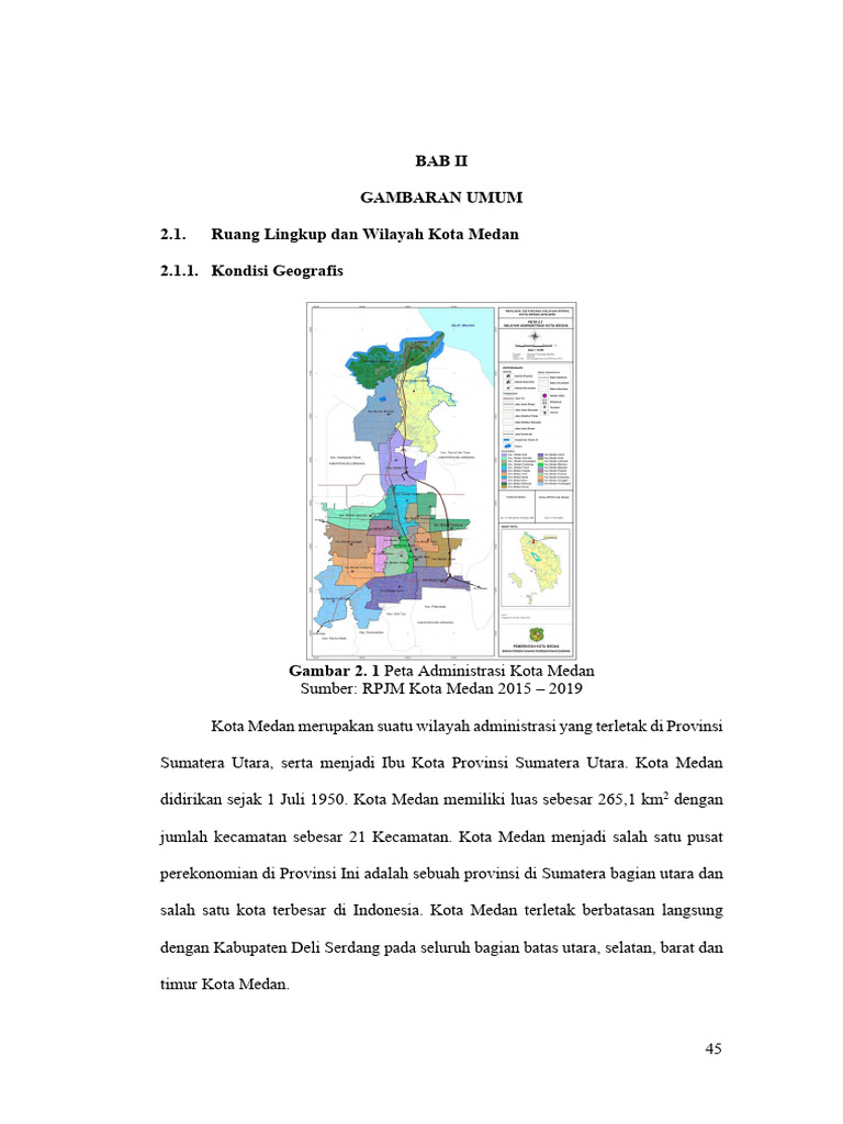 Umur Rata-rata Penduduk Kota Medan | PDF