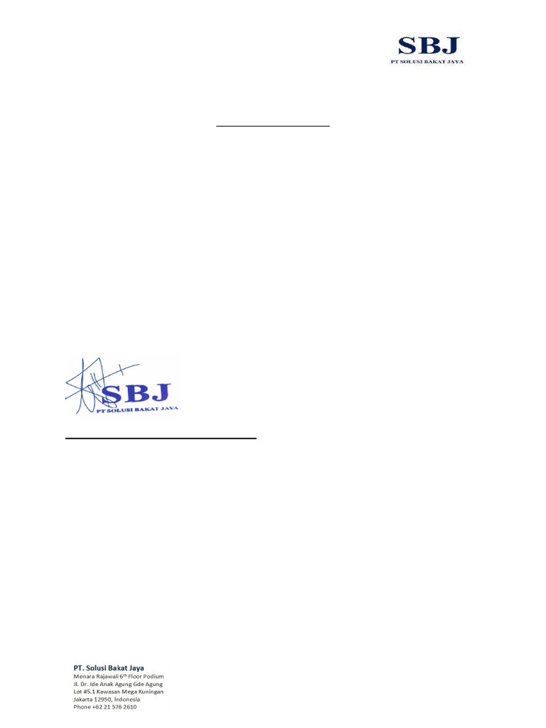 SBJ Reference Letter - I Wayan Variady Wiadnyana | PDF