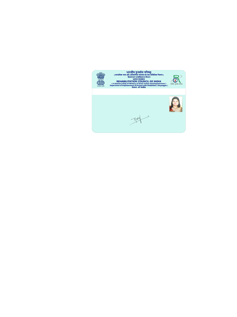 e-Central Rehabilitation Register Card | PDF