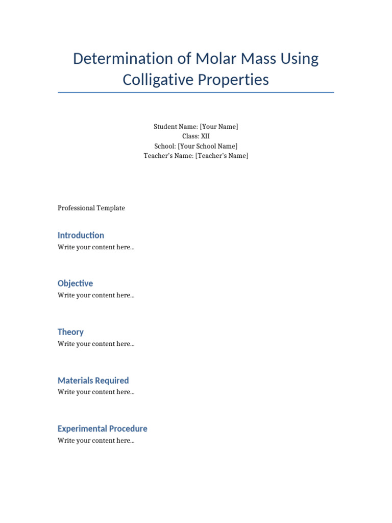 Project Template 5 | PDF