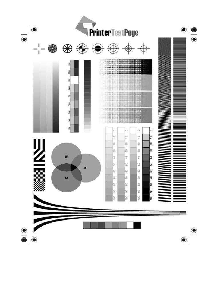 Black Printer Test Page For Laser Printer | PDF
