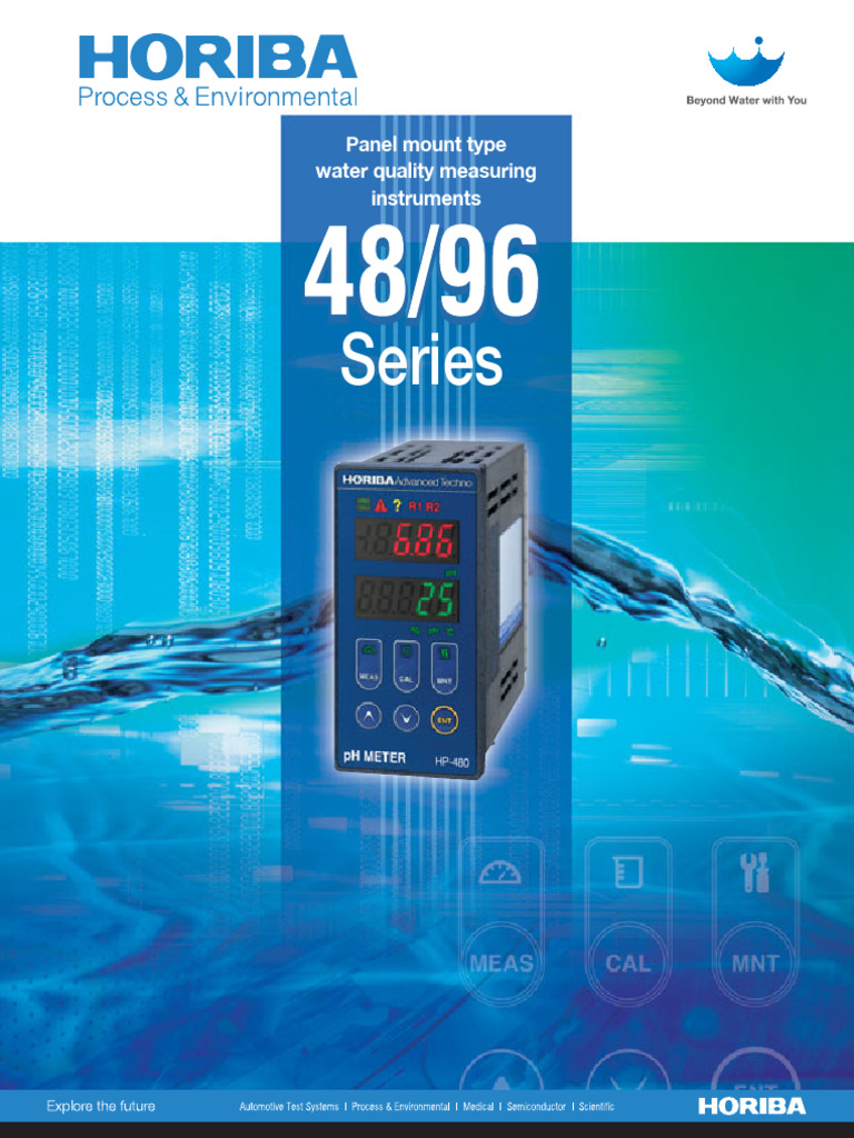 Panel Mount Water Quality Meters | PDF | Ph | Calibration