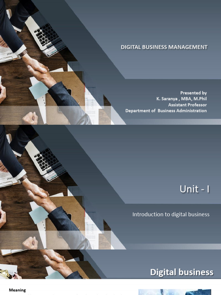 Digital Business Management Overview | PDF | Security Hacker | Computer ...