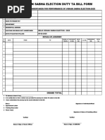Non-Gazetted Officers TA Bill Form TR 56 | PDF | Government | Business