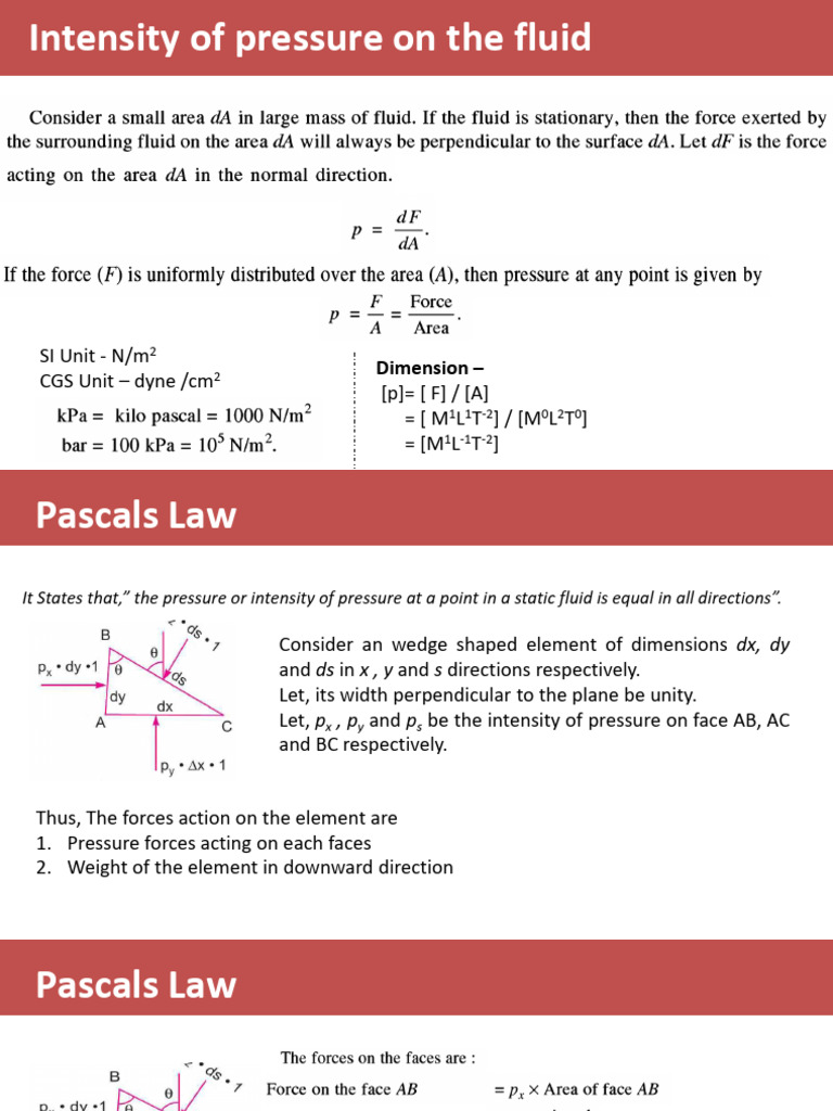 Fluid Pressure Measurement Techniques | PDF | Pressure Measurement ...