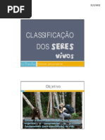 Classificação dos seres vivos