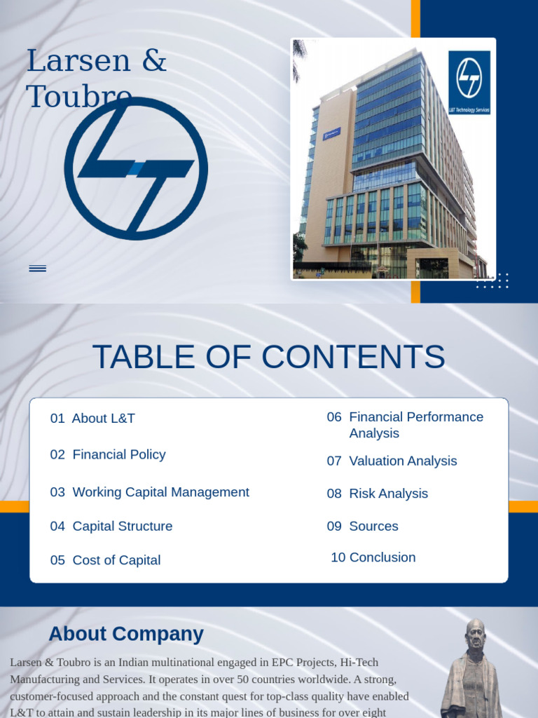 L&T Financial Performance Analysis Report | PDF | Cost Of Capital | Debt