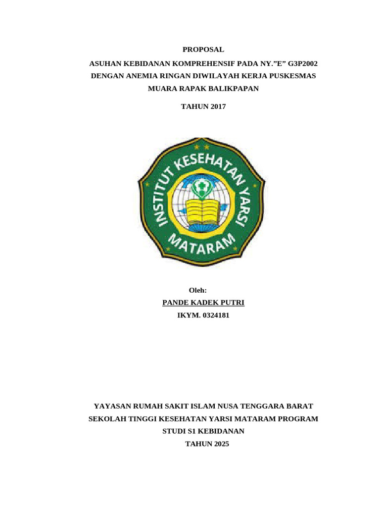 Asuhan Kebidanan pada Ibu Anemia G3P2002 | PDF