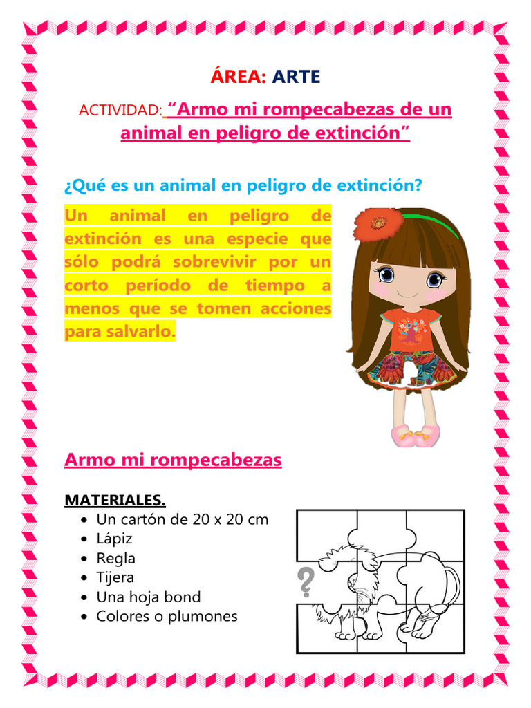 Rompecabezas de Animales en Peligro | PDF