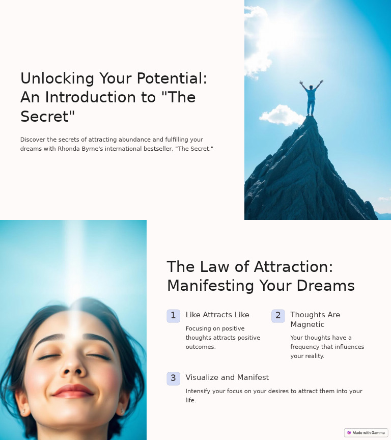 Unlocking Abundance with The Secret | PDF