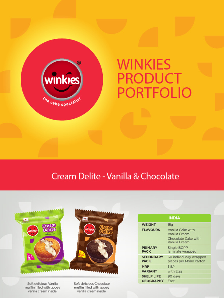 Winkies Cake Product Portfolio | PDF | Cakes | Chocolate