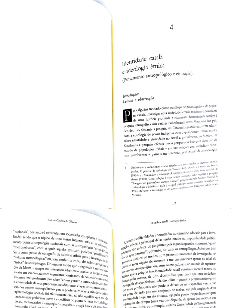 Caminhos Da Identidade - Cap4 - Identidade Catala e Ideologia Etnica | PDF