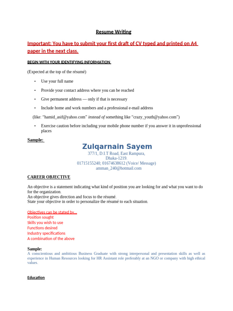 Essential Resume Writing Guide | PDF | Résumé
