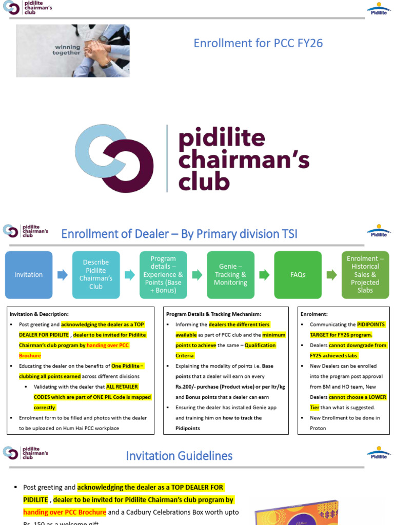 PCC Enrollment Process for Dealers | PDF