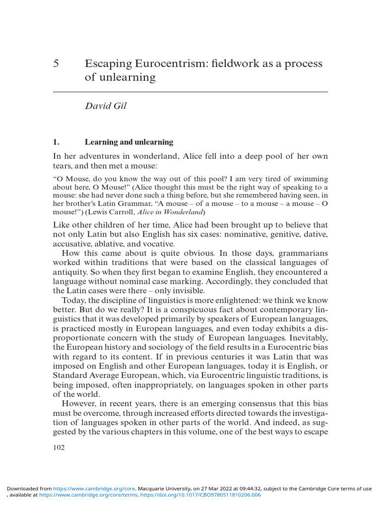 Unlearning Eurocentrism in Linguistics | PDF | Part Of Speech | Tone ...