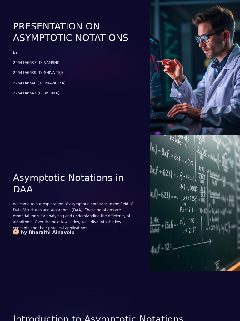 Presentation On Asymptotic Notations | PDF