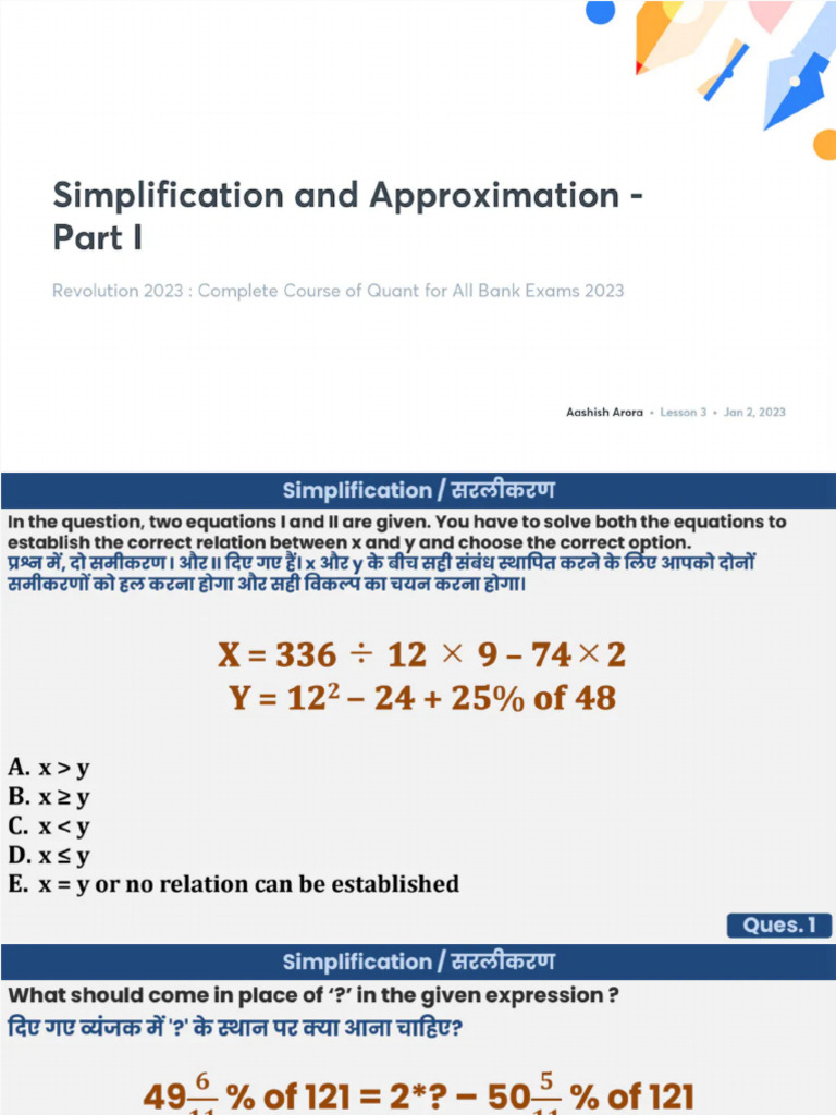 Simplification - and - Approximation - Part - I - No - Anno 2 | PDF