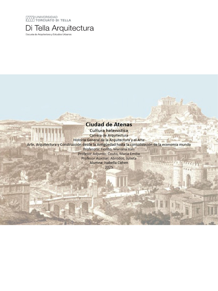 Arquitectura de la Atenas Clásica | PDF | Antiguedad clasica