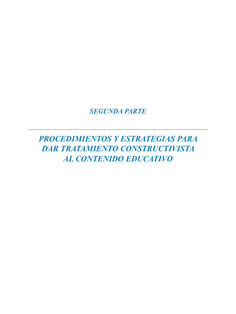 Estrategias de Aprendizaje Constructivista | PDF | Aprendizaje ...