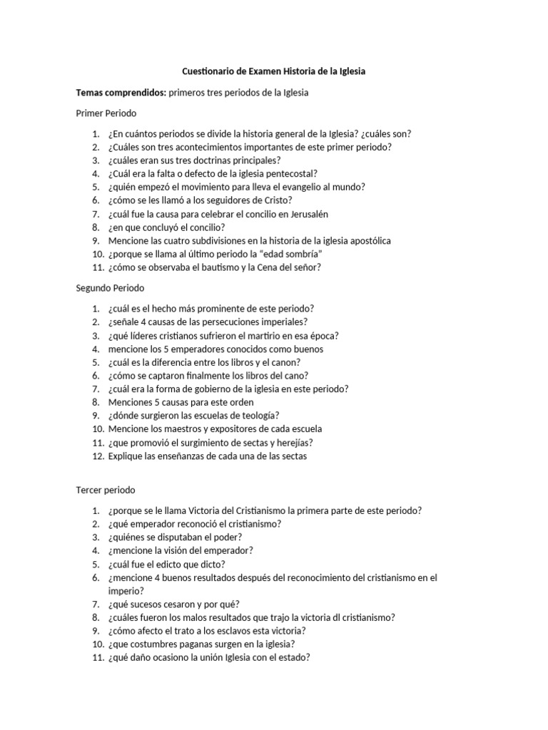 Historia de la Iglesia: Examen y Edicto de Milán | PDF | Iglesia ...