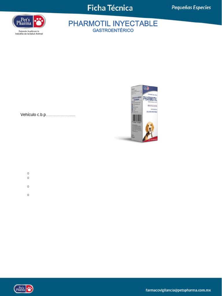 Metoclopramida: Uso y Dosis Veterinaria | PDF | Medicamentos con receta ...