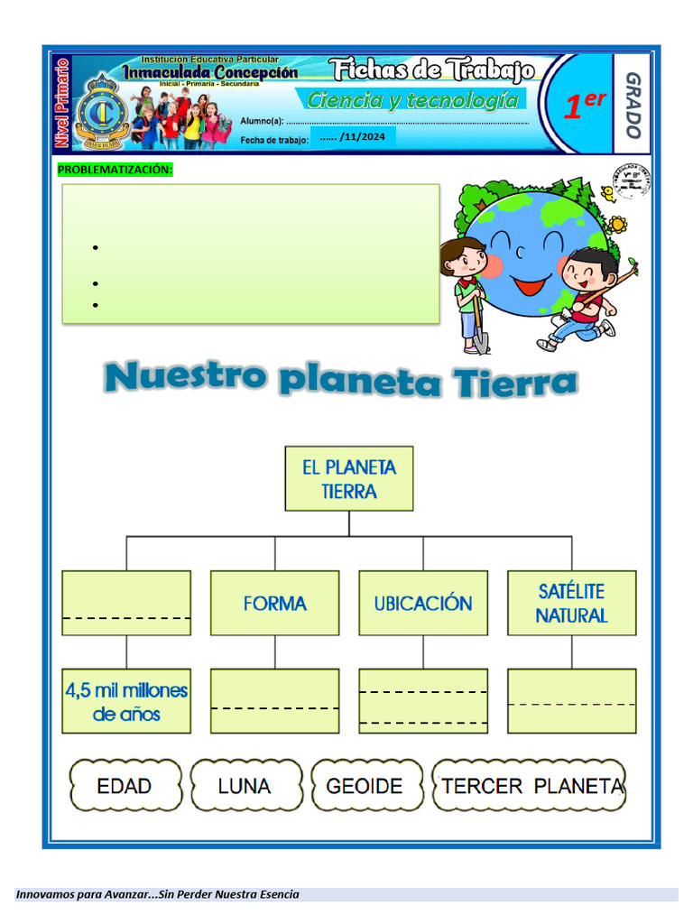 Ficha El Planeta Tierra | PDF