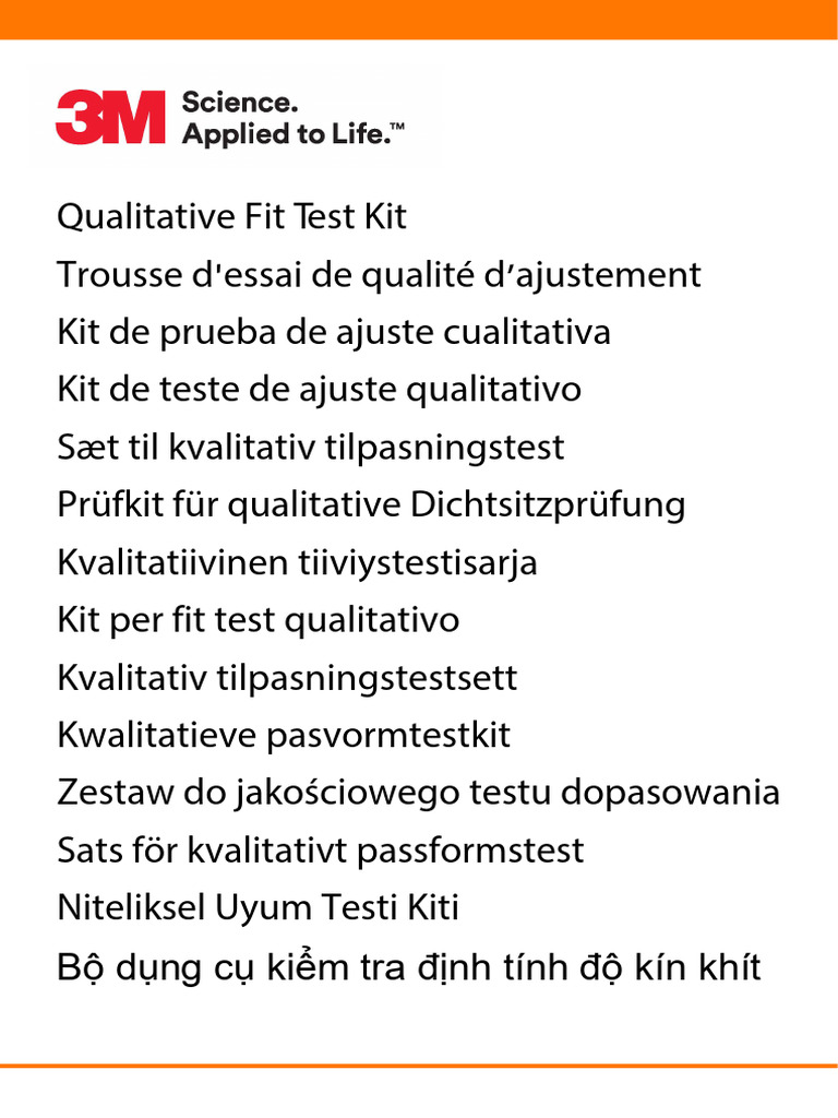 Respirator Fit Test Kit Instructions | PDF | Legal Liability | Legal Remedy