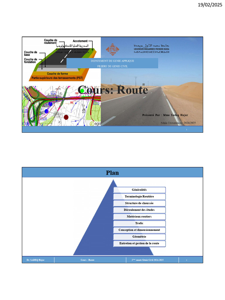 Cours Route-Partie 11 | PDF | Route | Transport