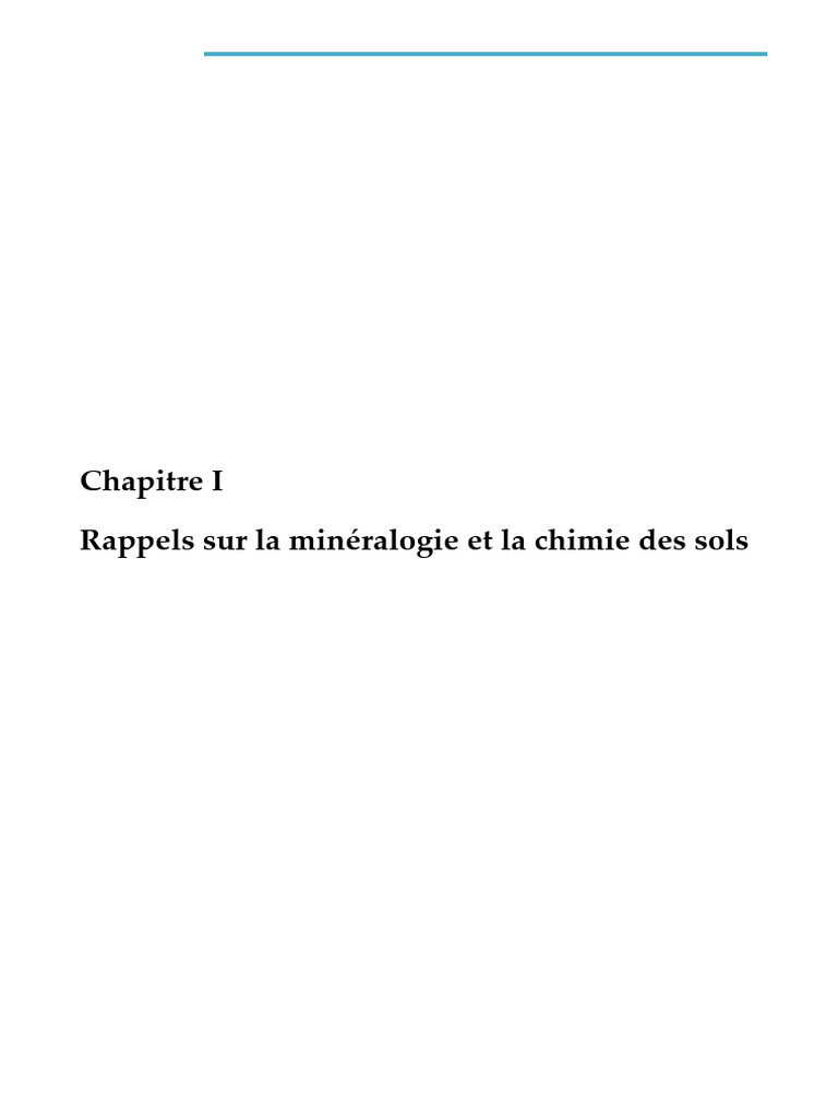 Minéralogie et chimie des sols expliquées | PDF | Sol (pédologie ...