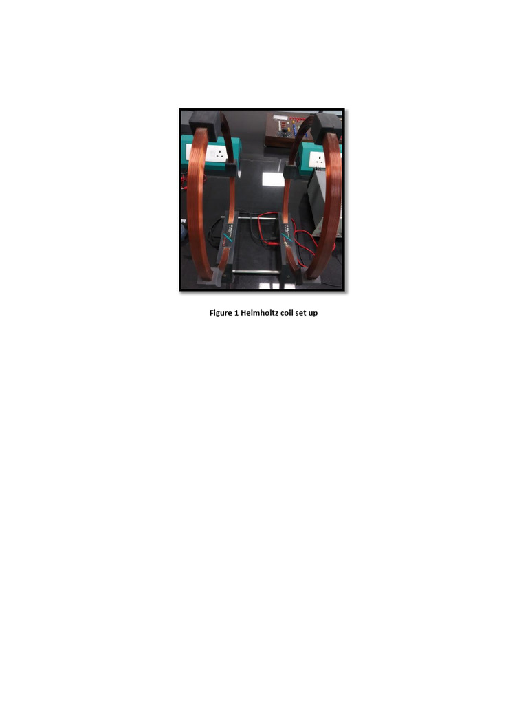 Helmholtz Coil Magnetic Field Study | PDF | Magnetic Field | Inductor