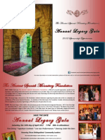 Ancient Spanish Monastery Annual Legacy Gala 2012 Sponsorship Deck