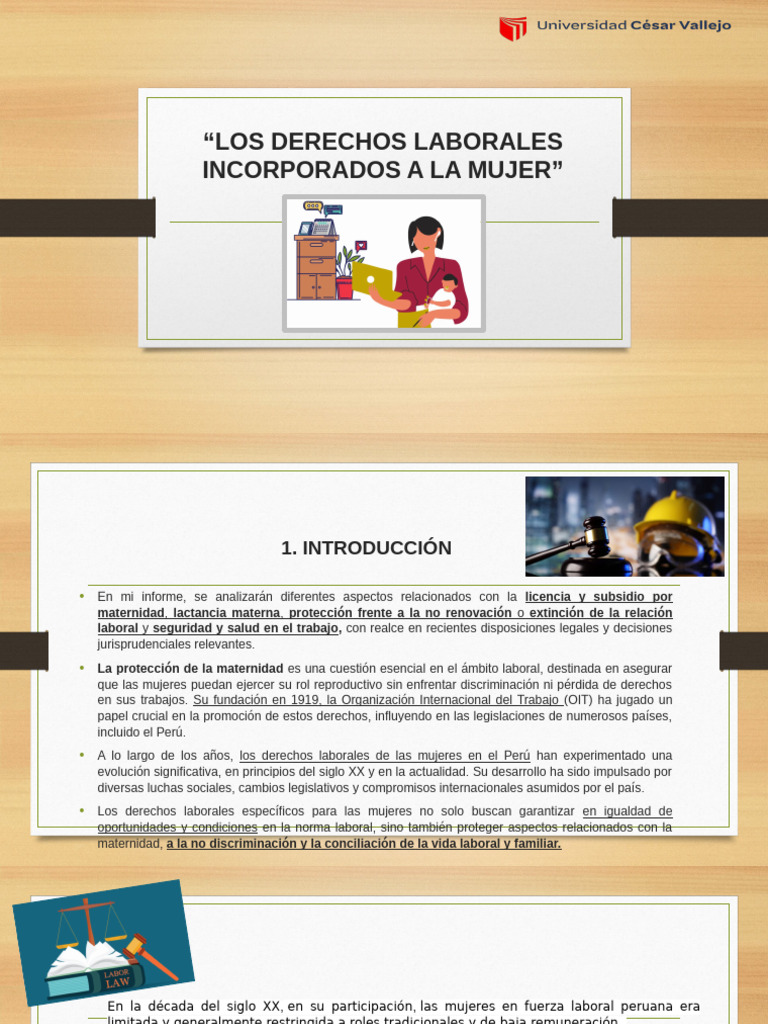 Derechos Laborales de la Mujer y Maternidad | PDF | Derecho laboral | Mujer