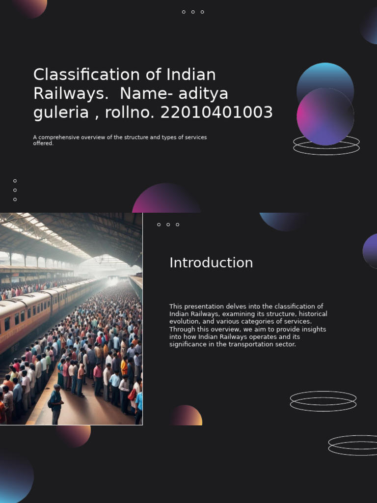 Classification of Indian Railways Services | PDF | Rail Transport | Train