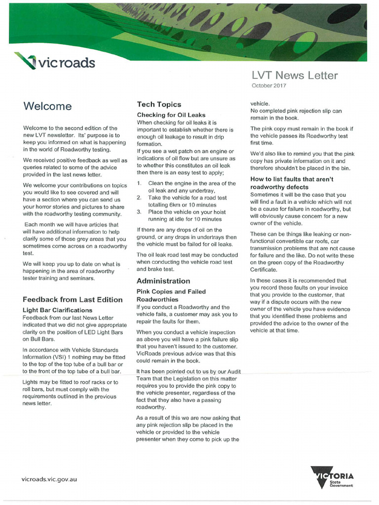 LVT News Letter October 2017 | PDF