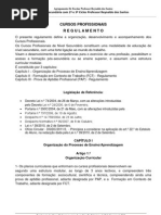 Regulamento Cursos Profissionais Aprovado C. Ped. 29fev2012