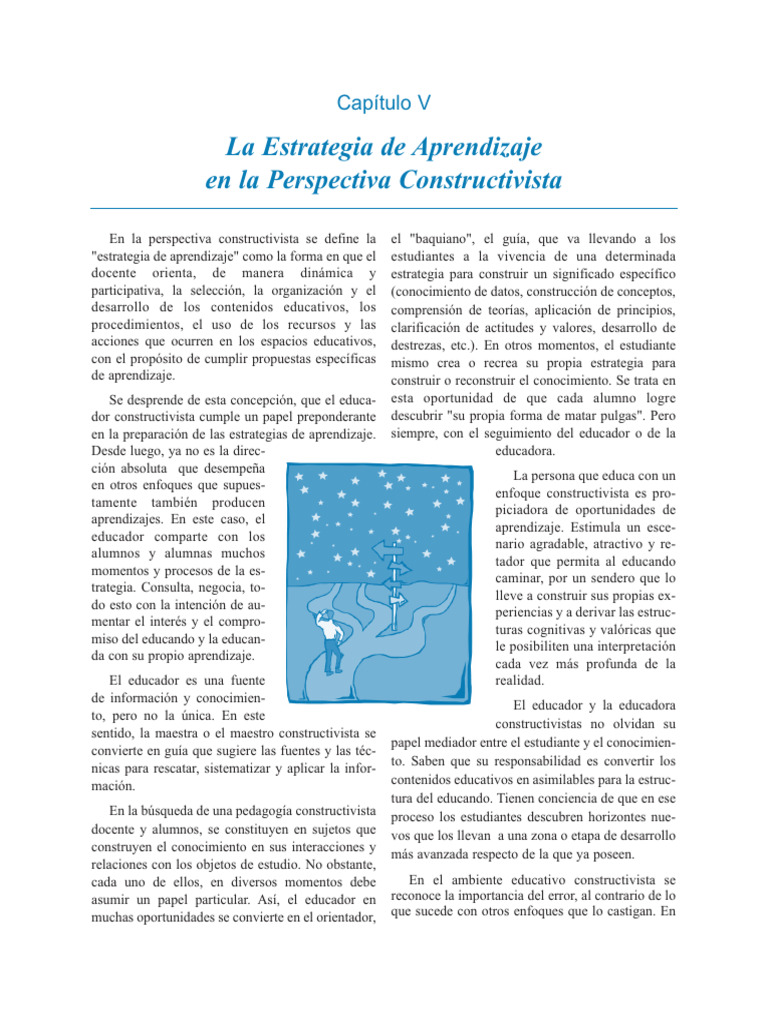 Estrategias de Aprendizaje Constructivista | PDF | Aprendizaje ...