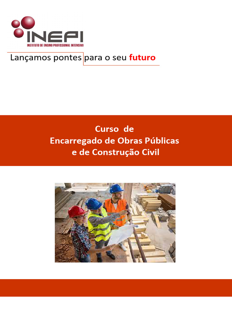 Curso de Encarregado de Obras Civis | PDF | Desenvolvimento ...