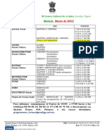 HORARIOS marzo