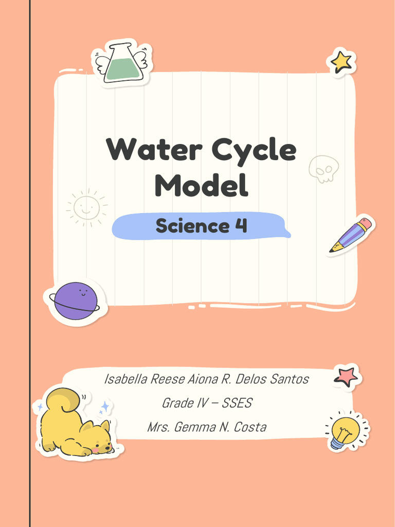 Water Cycle Model for Grade IV Science | PDF